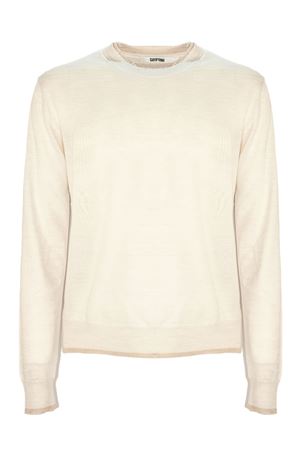 Maglia in lana vergine beige chiaro MAURO GRIFONI | GS110008SR121074